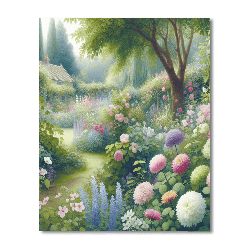 Cottage Garden Bliss Paint By Numbers
