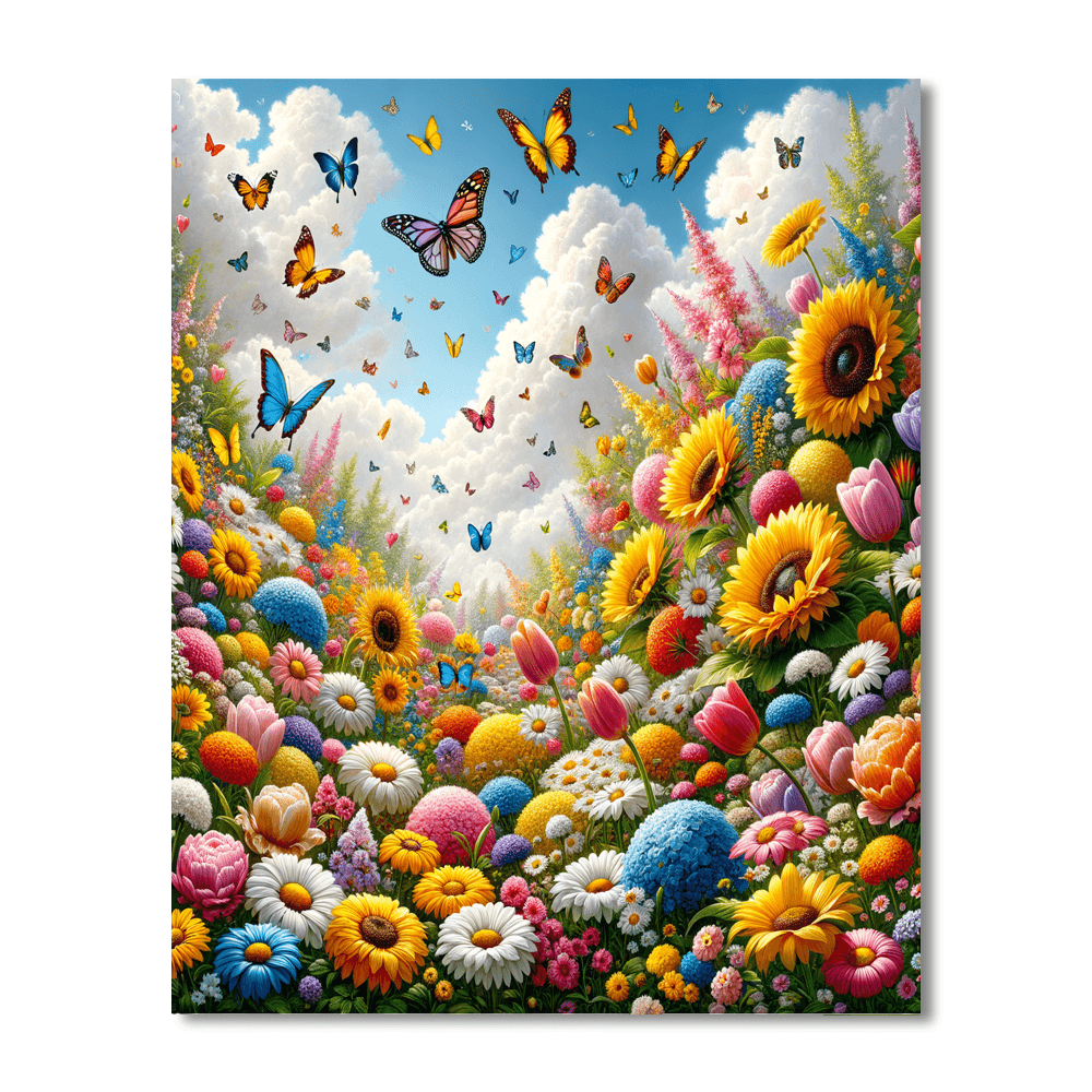 Whimsical Garden Delight - DIY Painting By Numbers Kit