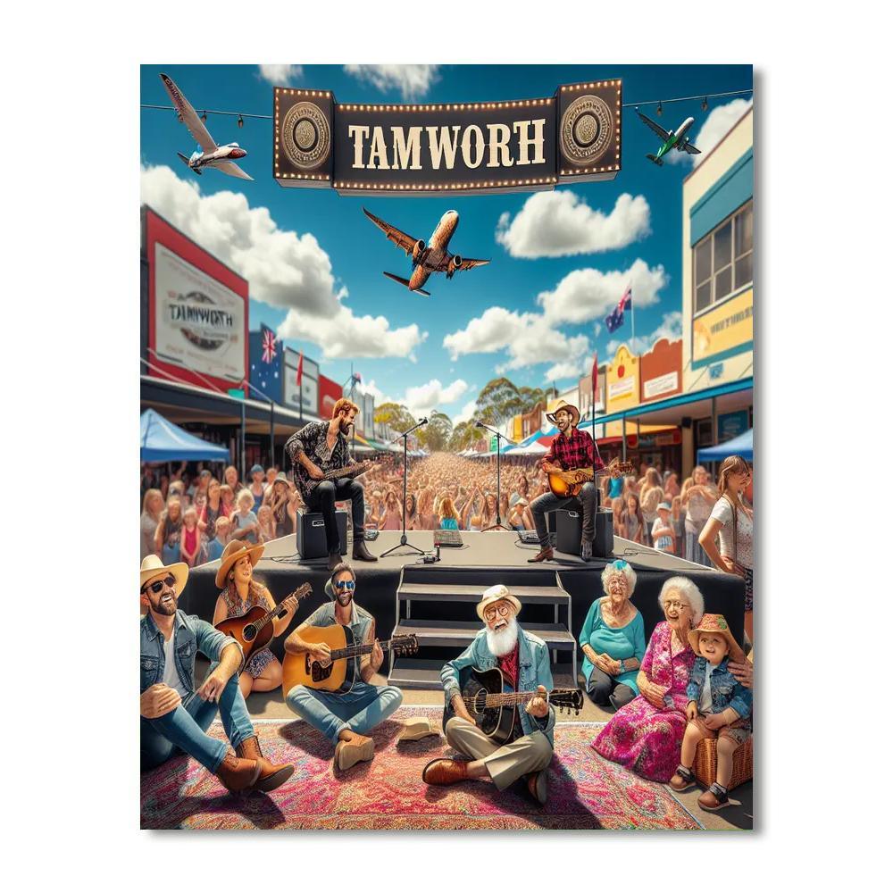Tamworth Country Music Festival - Australia Painting Number Kit