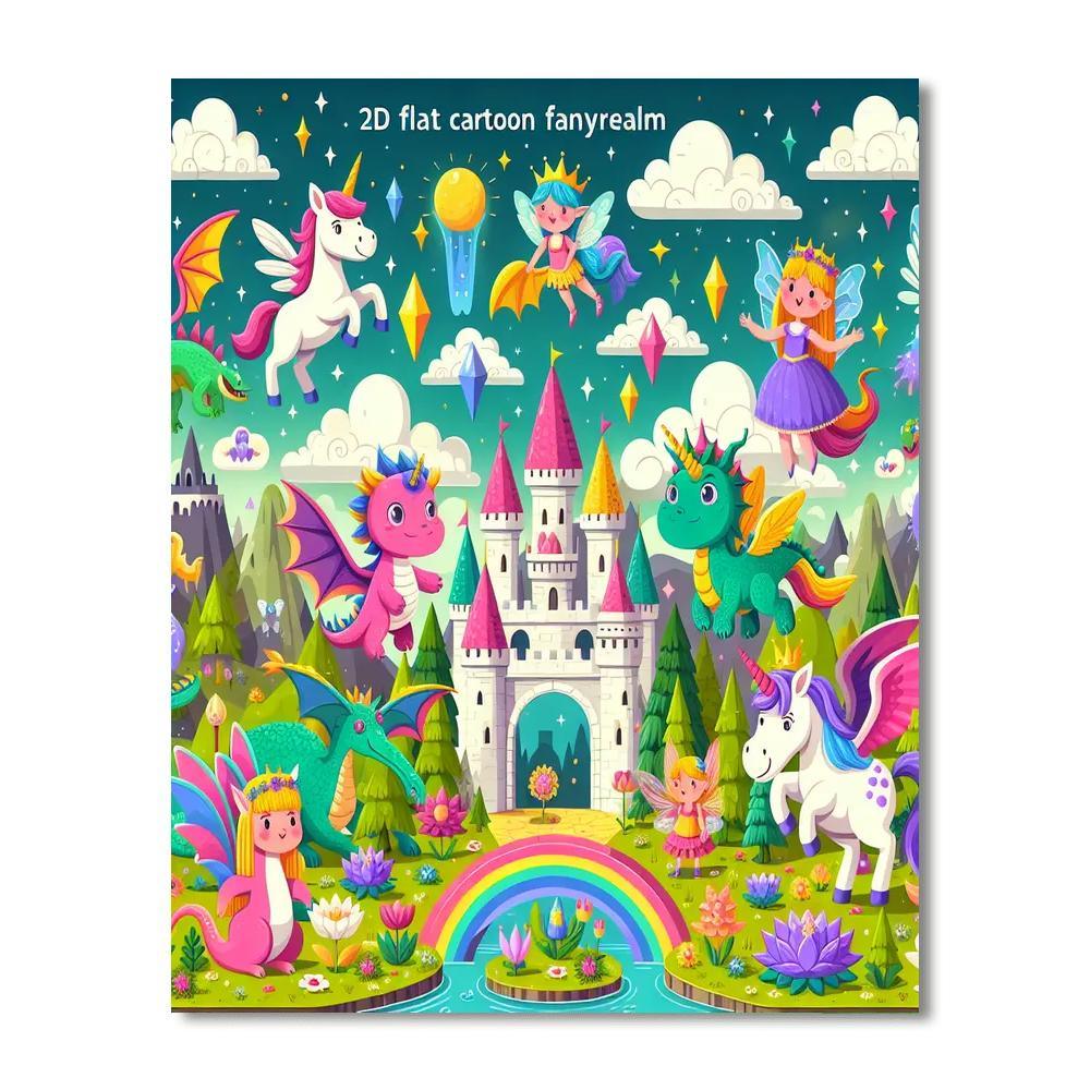 Colorful Fantasy Worlds Paint By Color