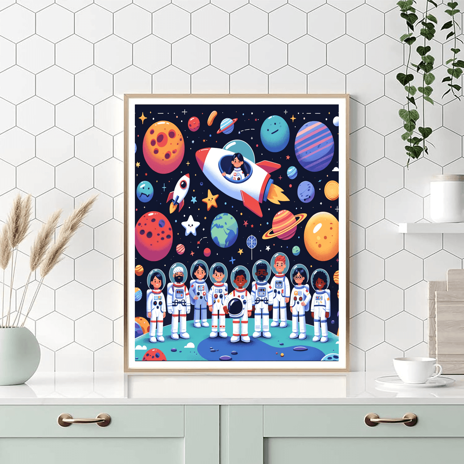 Space Explorer's Voyage Painting By Numbers Kit
