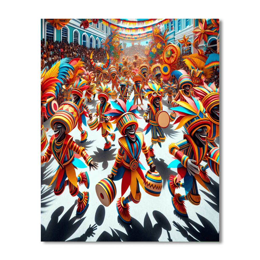 Junkanoo - The Bahamas Numbered Painting Kits