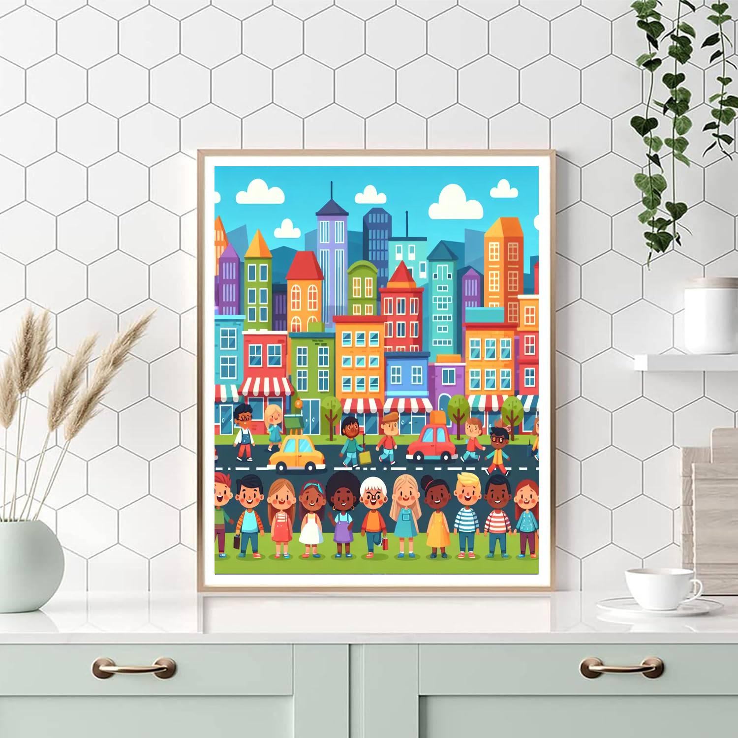 Adventure In The City Painting Number Kit