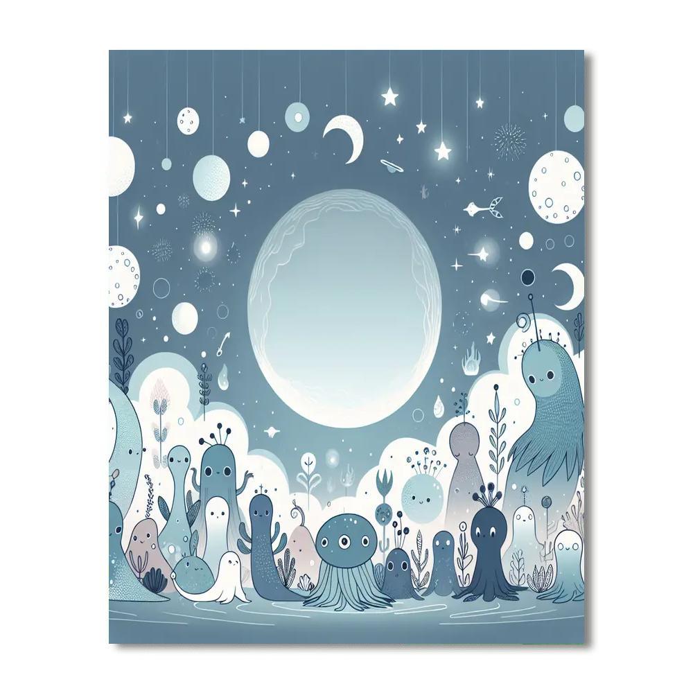 Lunar Lagoon Painting By Numbers Kit