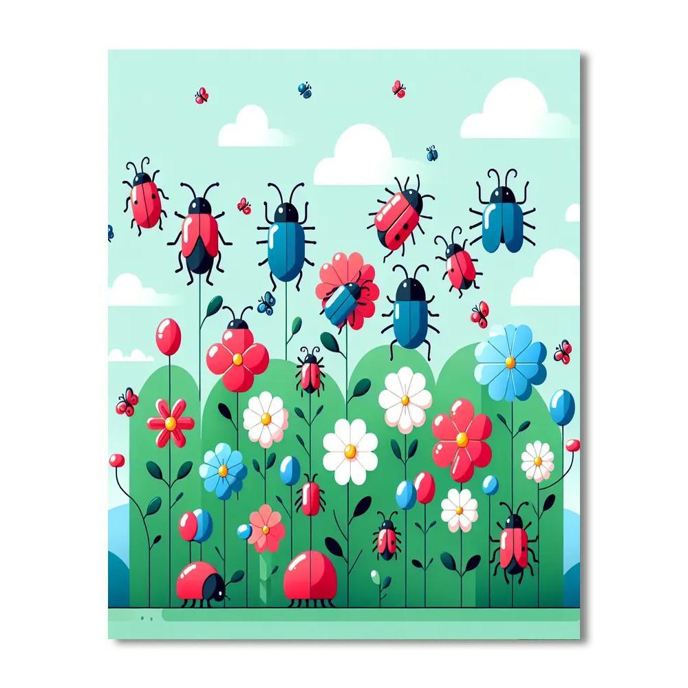 Brilliant Beetle Brigade Paint By Color
