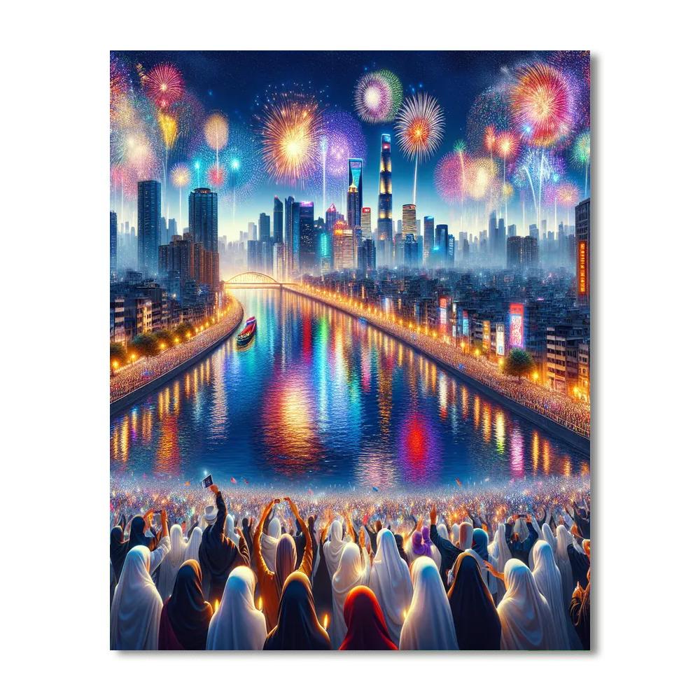 Macau International Fireworks Display Contest Numbered Painting Kits