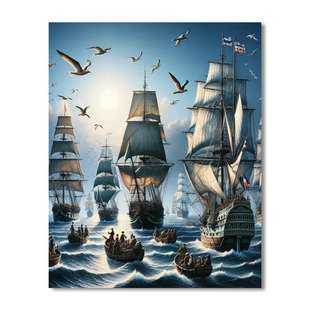 Classic Nautical Adventure Paint By Number