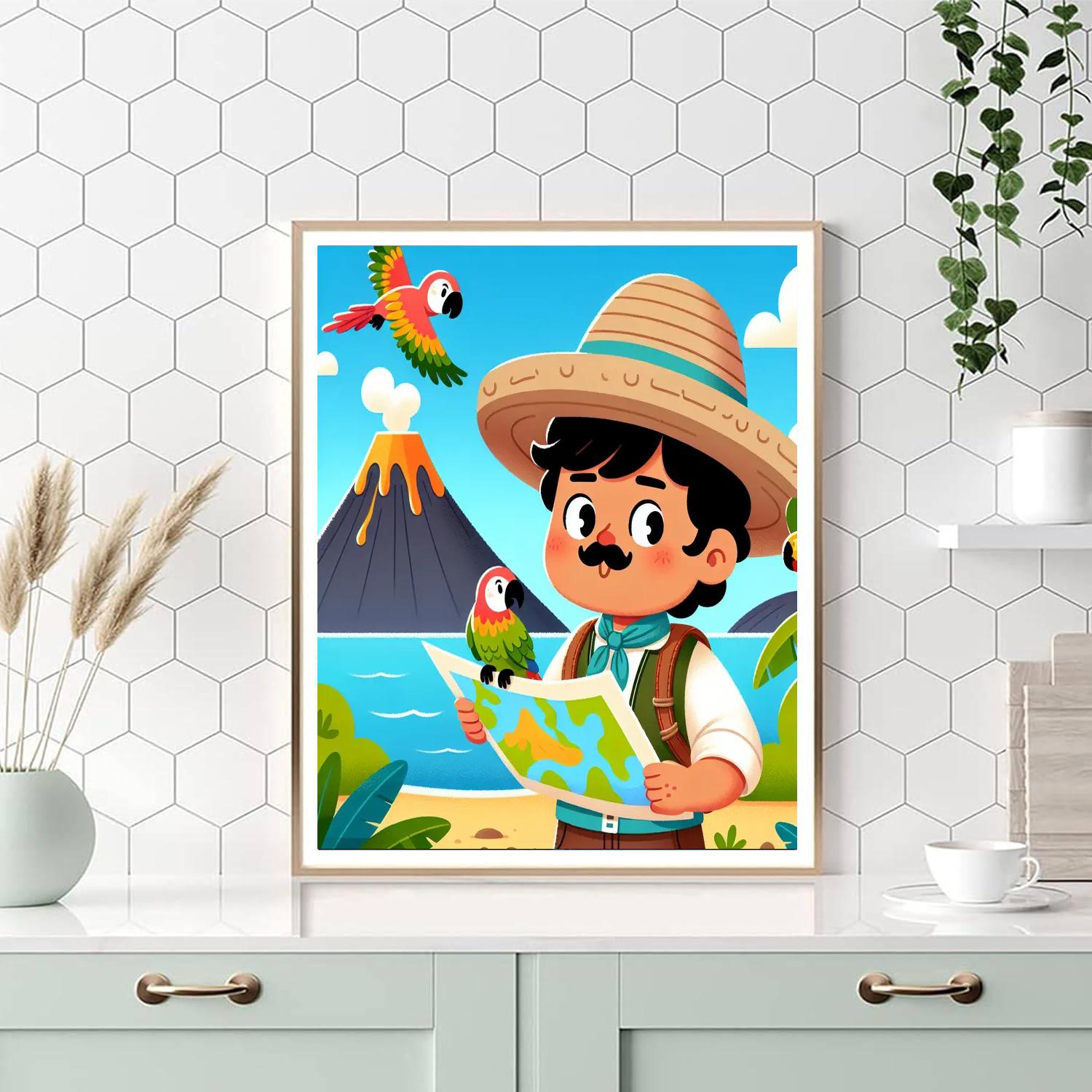 Explorer's Island Quest Painting Number Kit