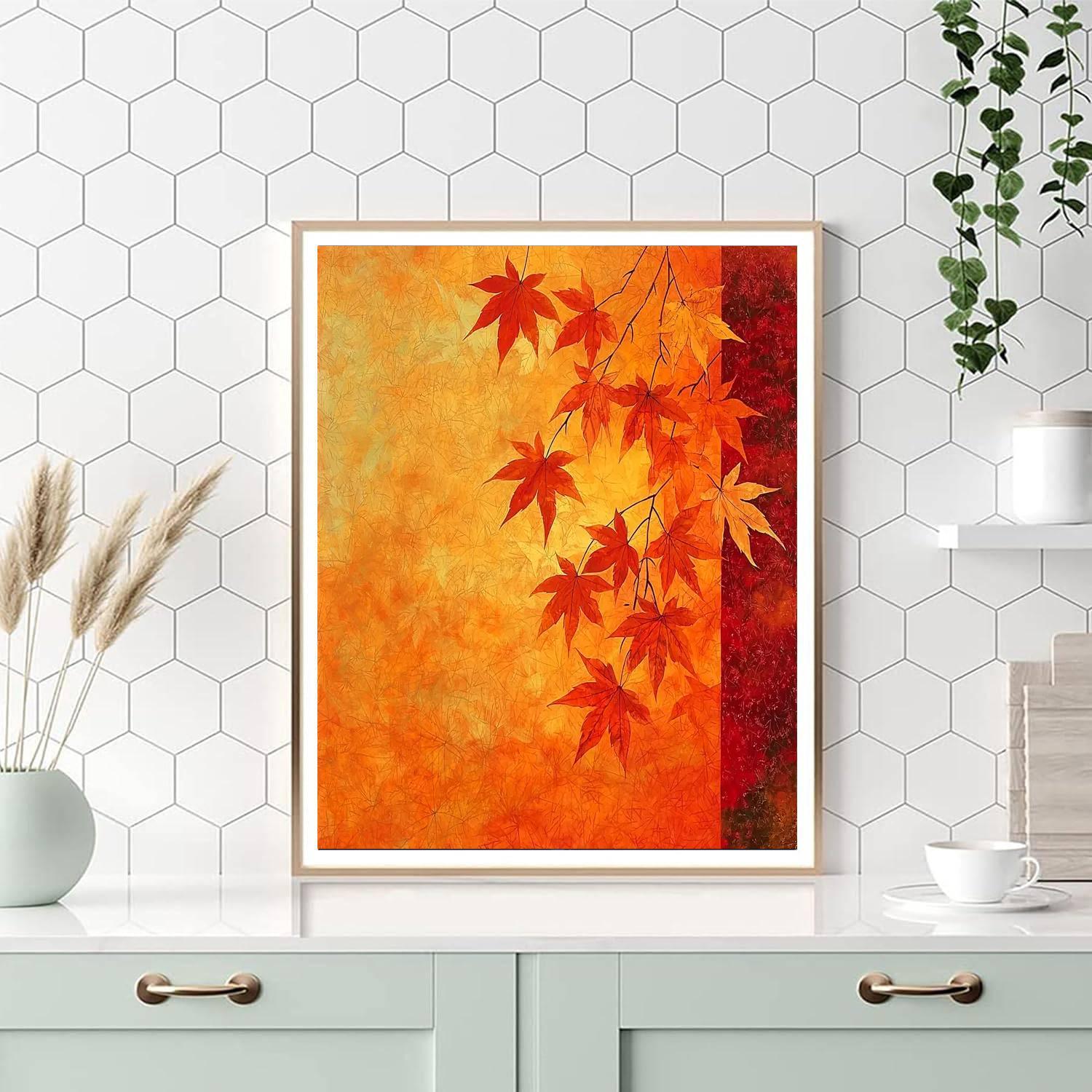 Utagawa Hiroshige Inspired Whispers Of Autumn Winds  Number Painting