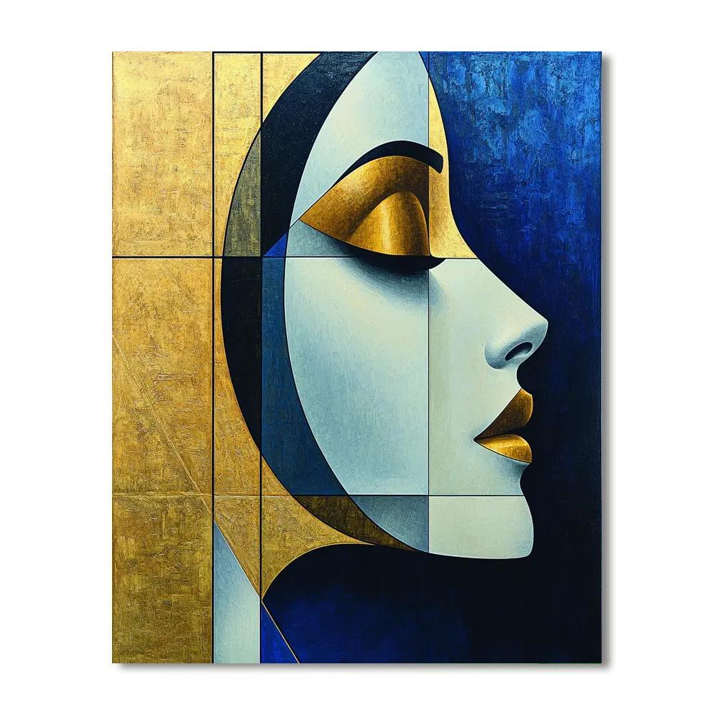 Tamara De Lempicka Inspired Deco Geometric Harmony  DIY Paint By Numbers