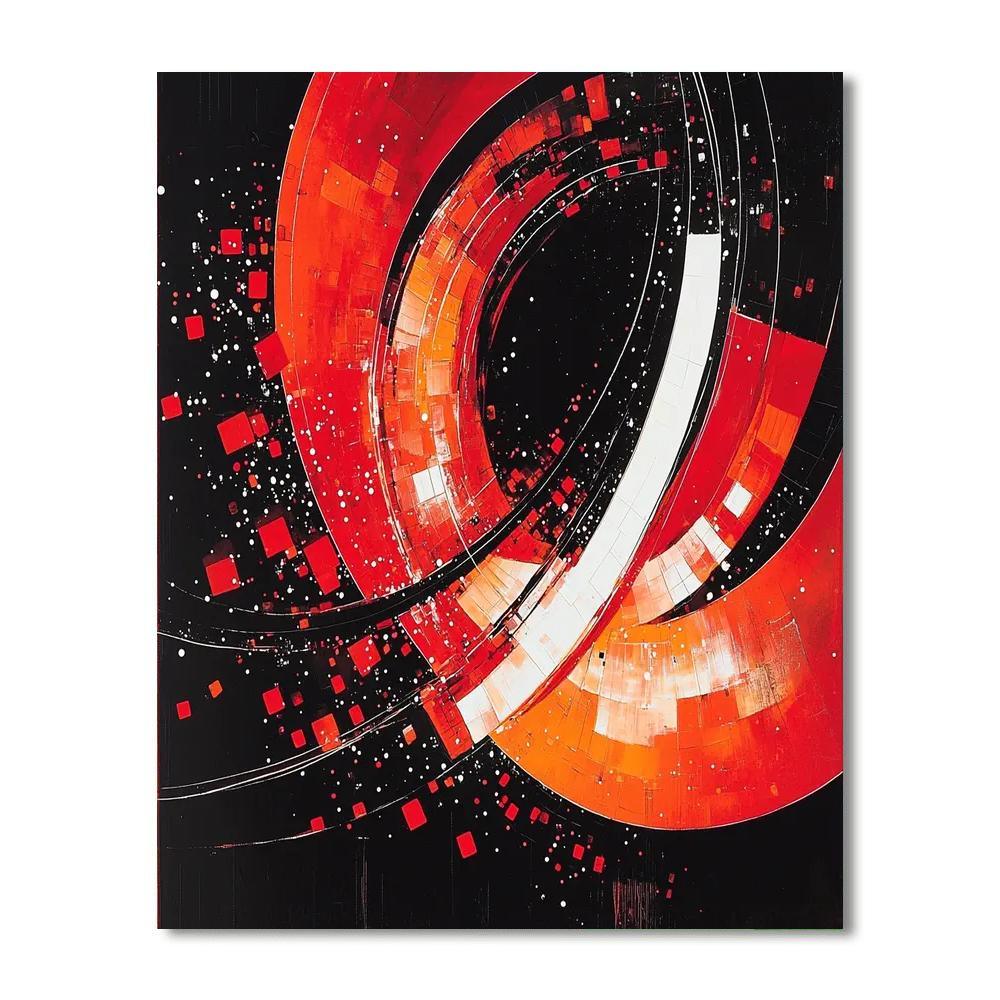 Kazimir Malevich Inspired Vision Of Abstraction  Number Painting