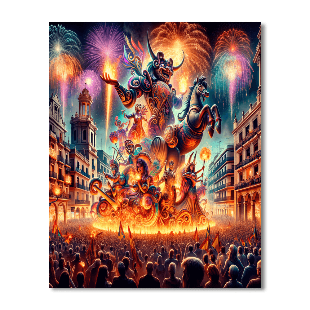Las Fallas - Valencia Painting By Numbers Kit
