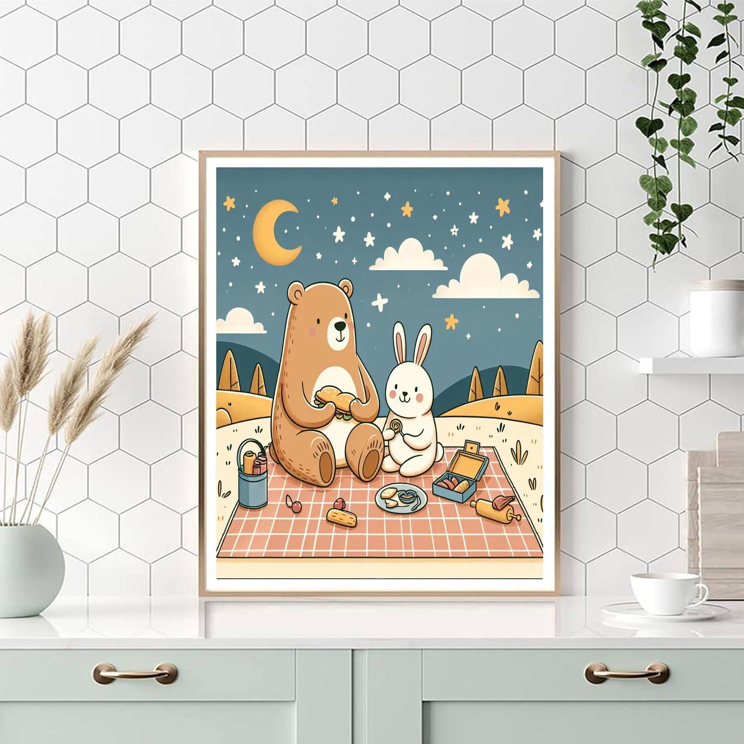 Starlight Picnic Paint By Numbers Art