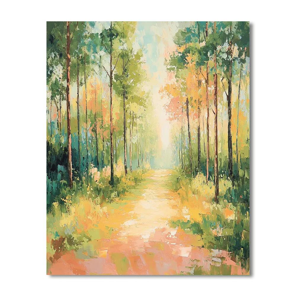 Edgar Degas Inspired Dance Of Colors In The Forest  Paint By Numbers