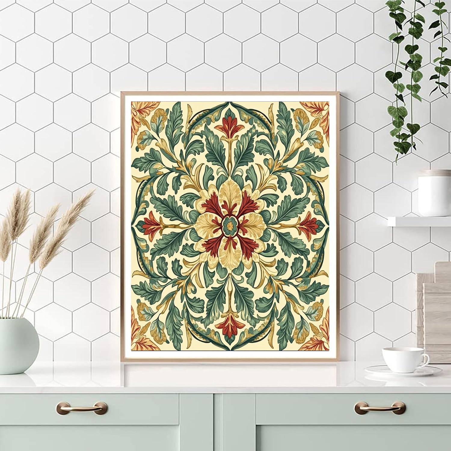 William Morris Inspired Elegant Patterns  Paint By Numbers Kits