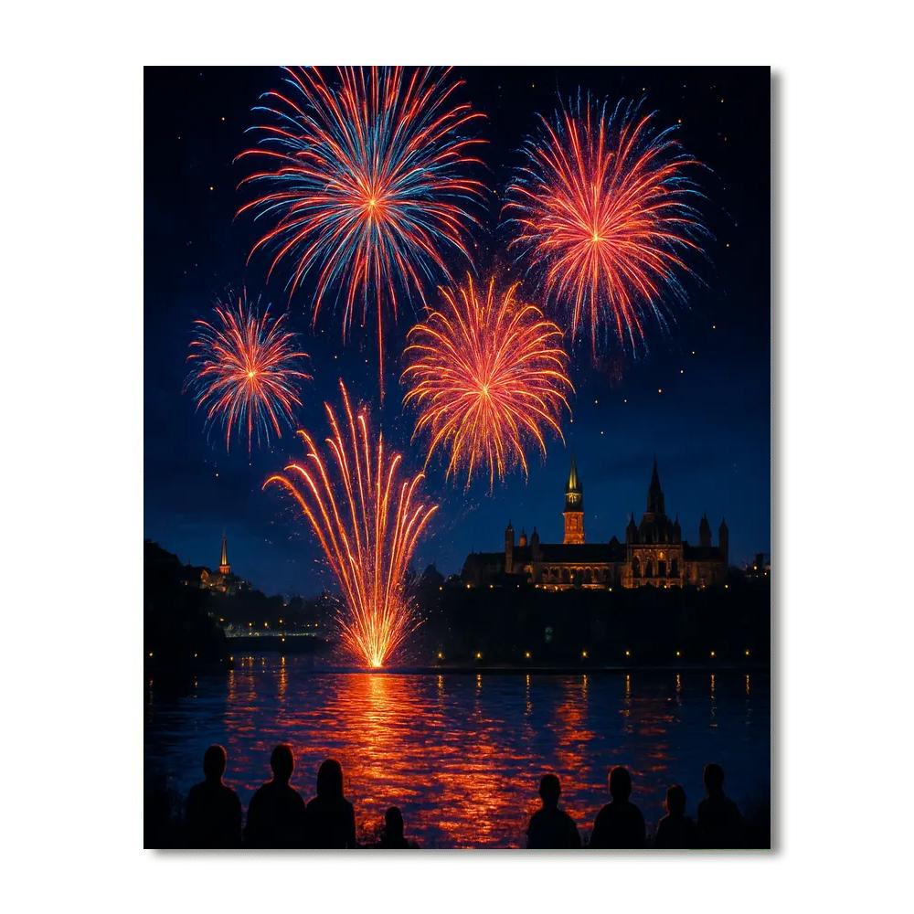 International Fireworks Festival - Ottawa, Canada DIY Paint By Numbers
