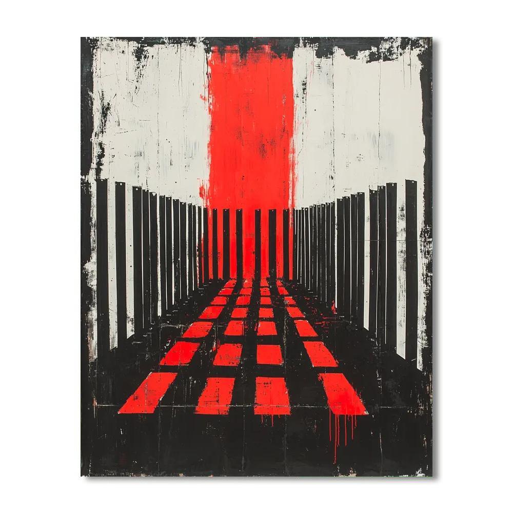 Banksy Inspired Freedom's Boundaries  Paint By Number