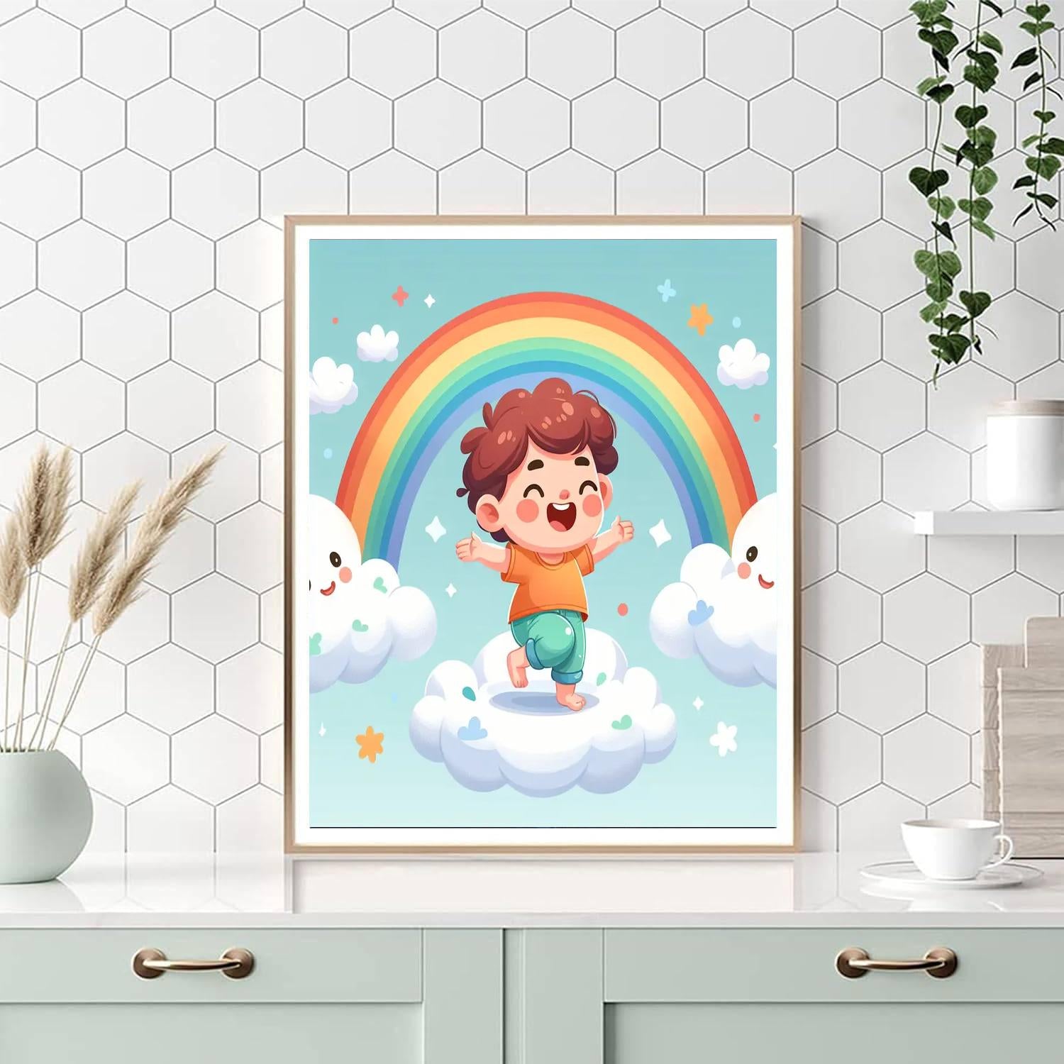 Sky's Secret Stroll Number Painting