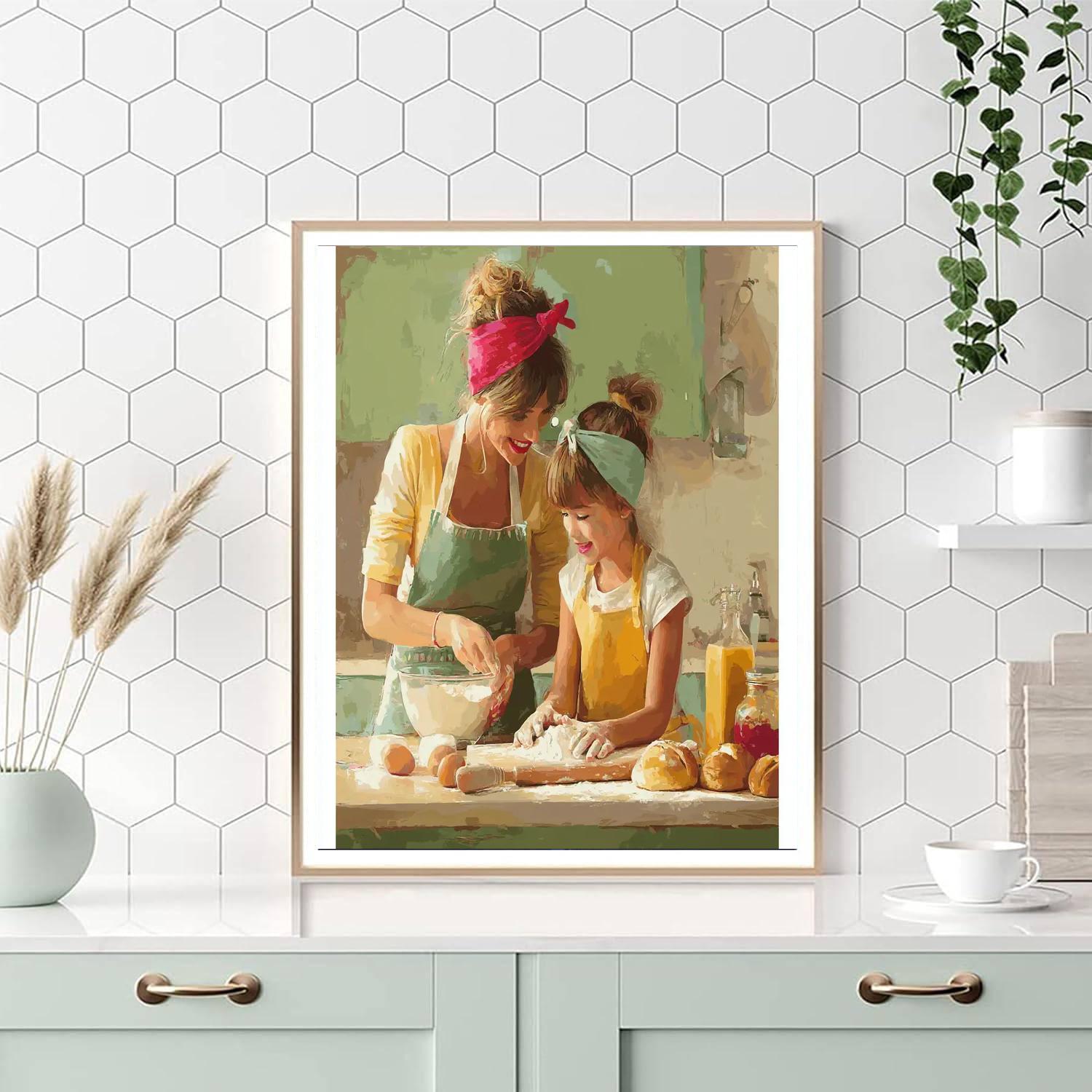 Moms Make The Best Memories Number Painting