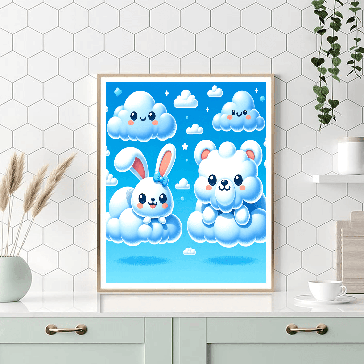 Cuddly Cloud Creatures Paint By Color