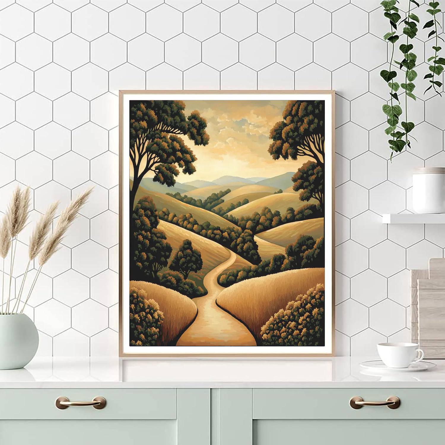 Nandalal Bose Inspired Timeless Earth  Painting Number Kit