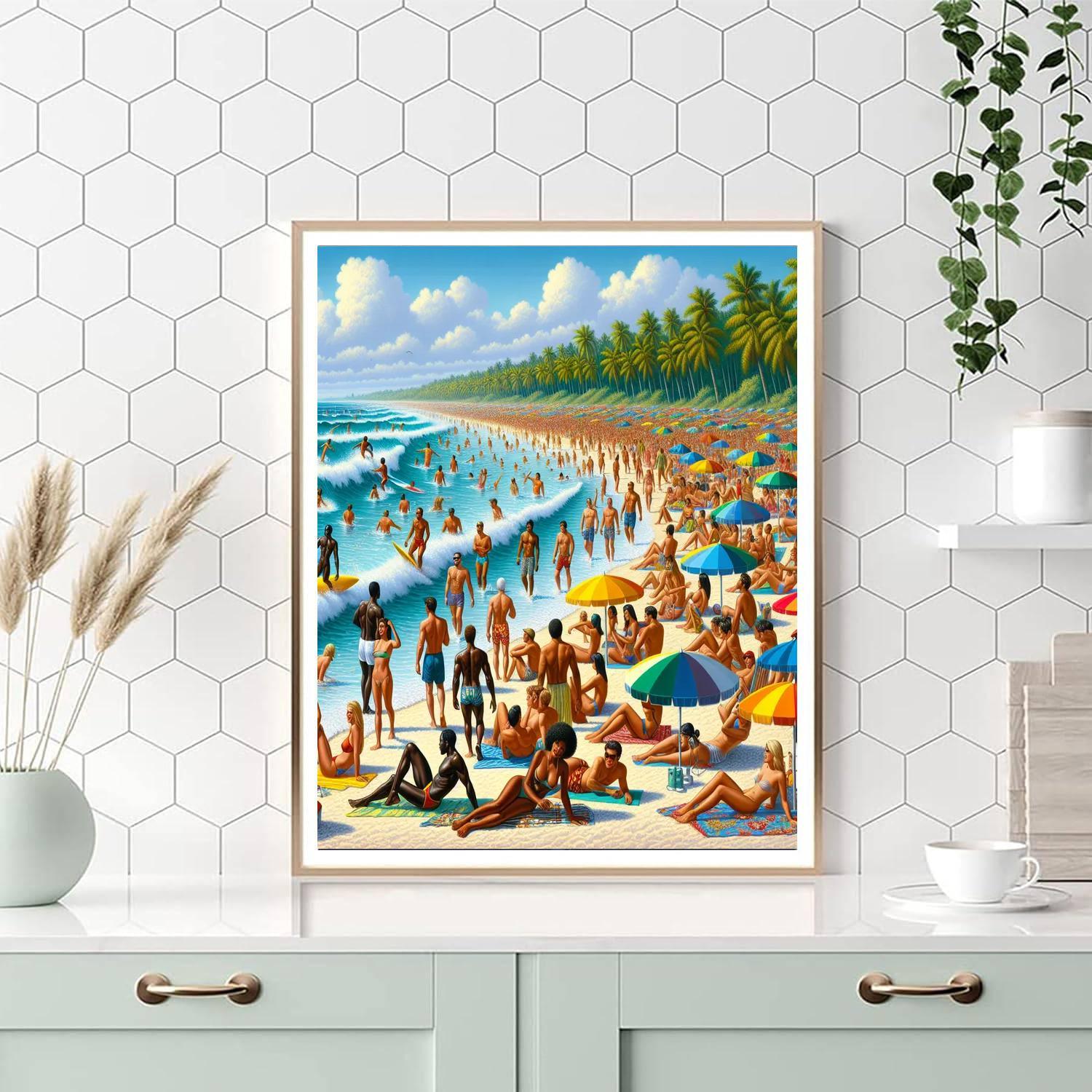 Charming Beach Bliss Numbered Painting Kits
