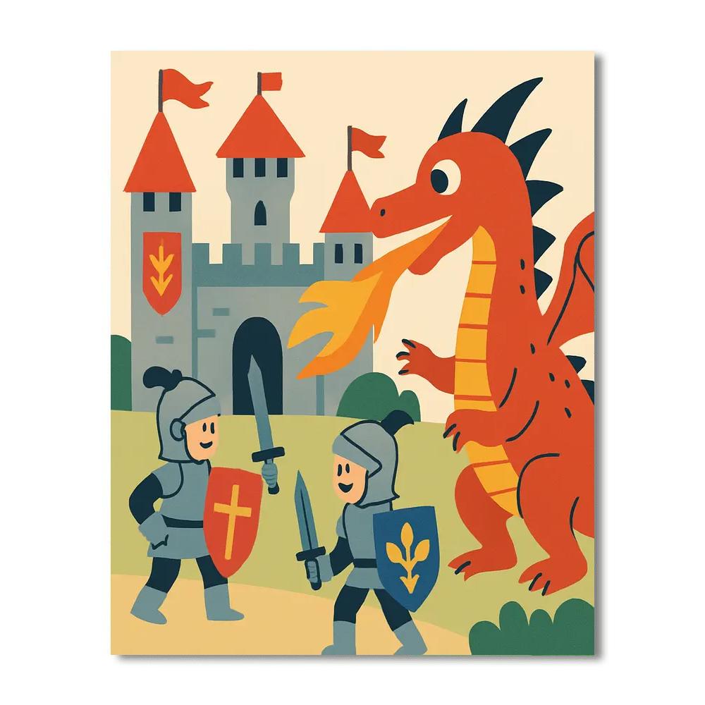 Knights And Castles Adventure Numbered Painting Kits