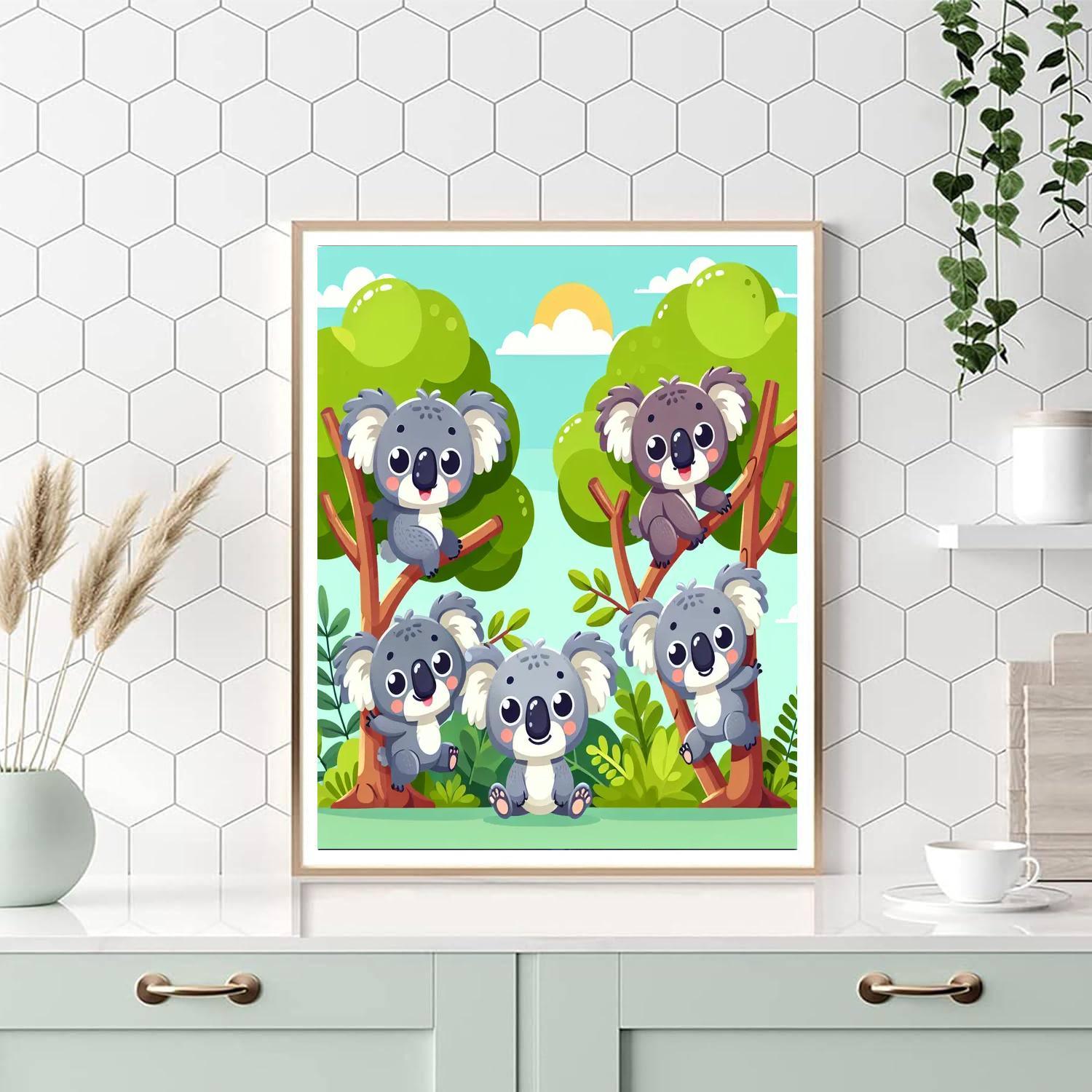 Kooky Koalas Paint By Numbers Art