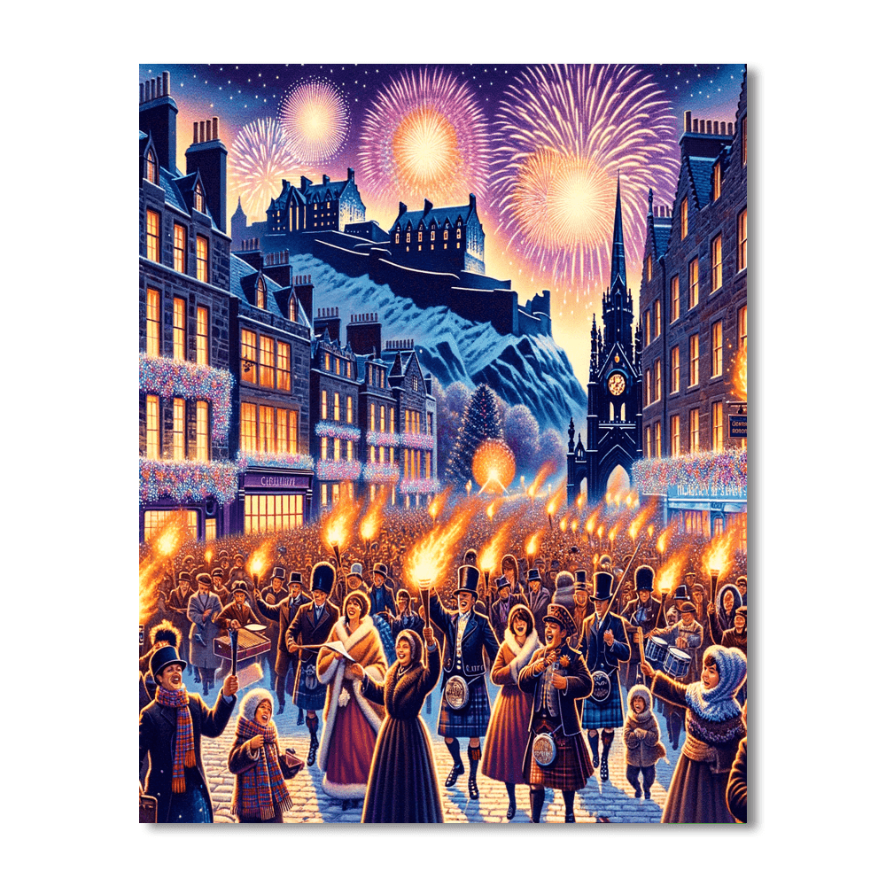 Hogmanay - Edinburgh Paint By Number