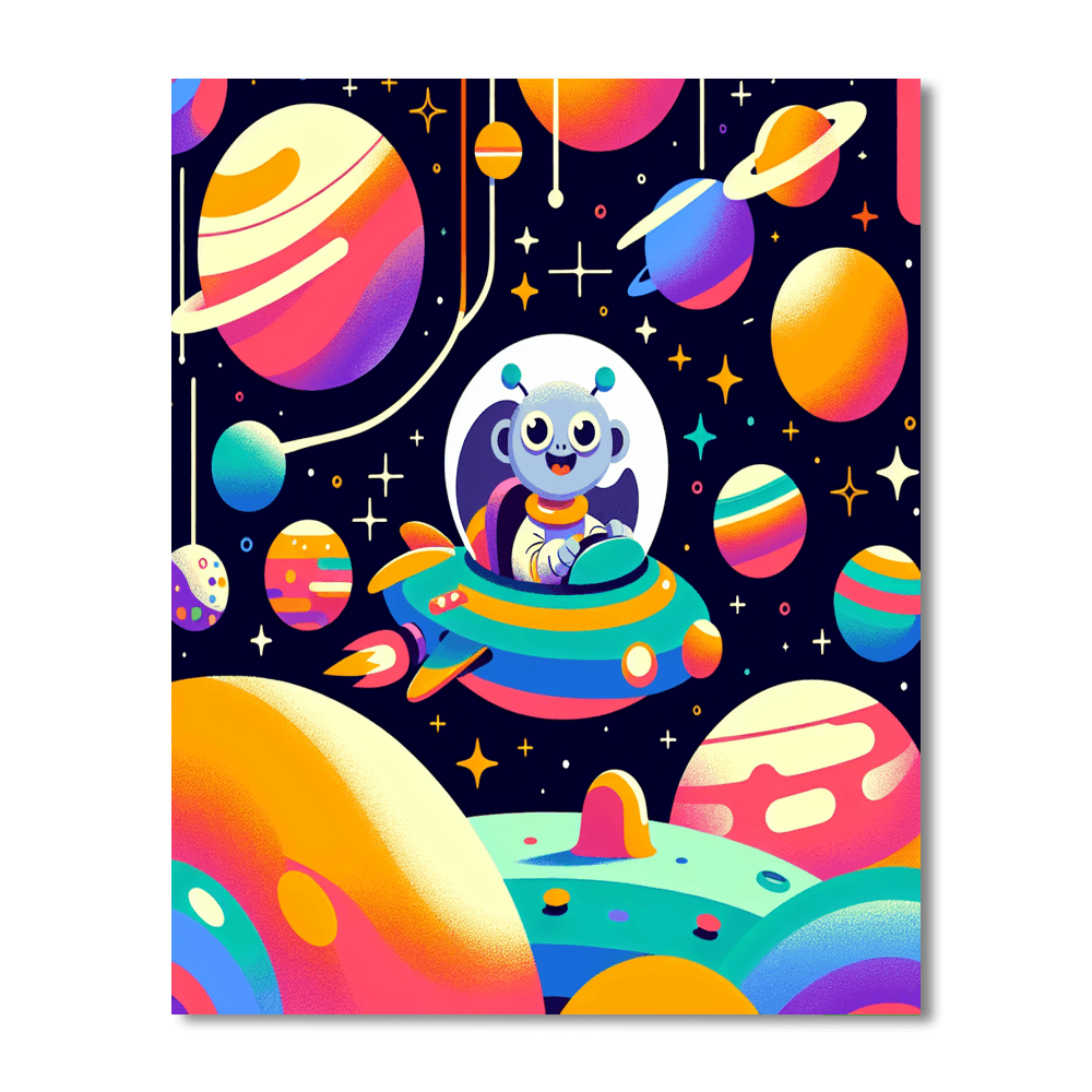 Magic Space Adventure Paint By Numbers