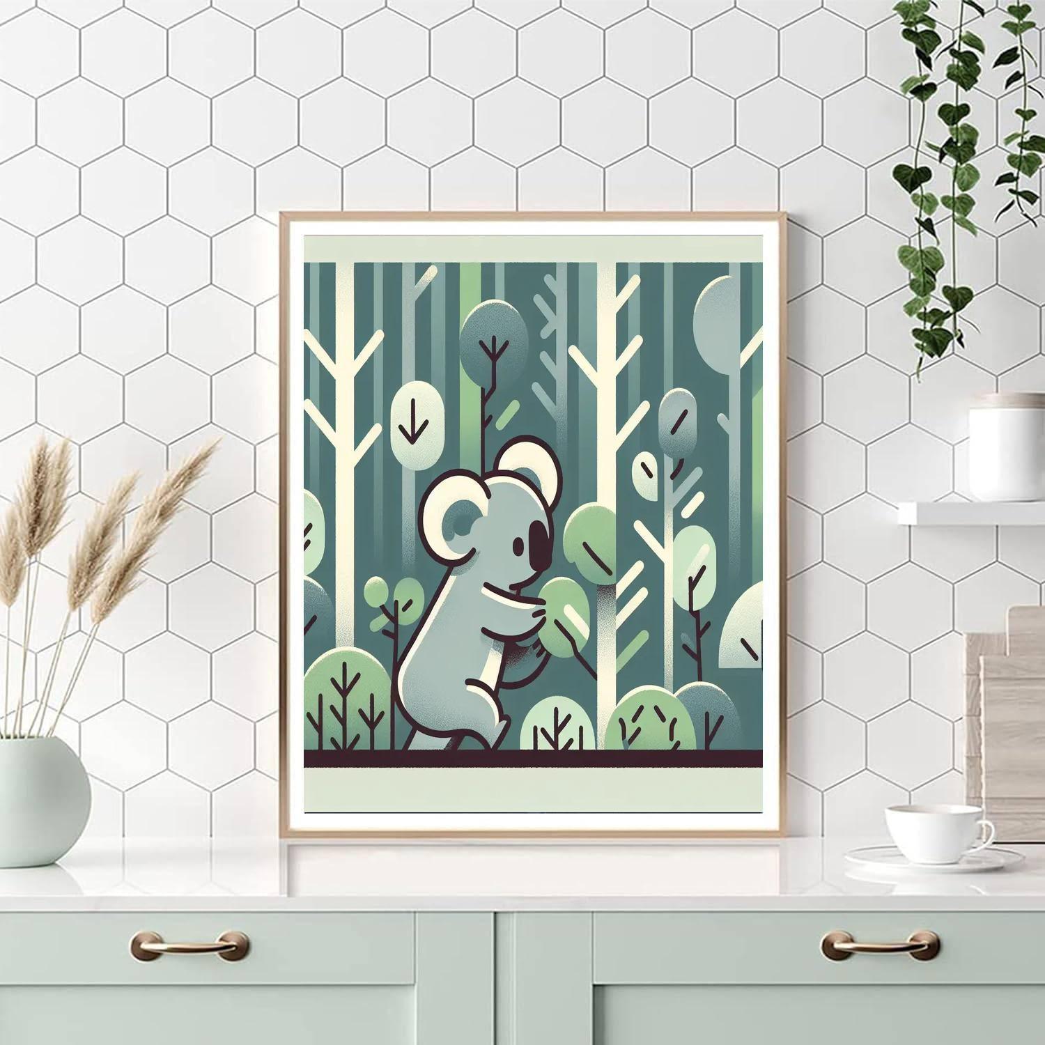 Curious Koala Forest Paint By Numbers Kits
