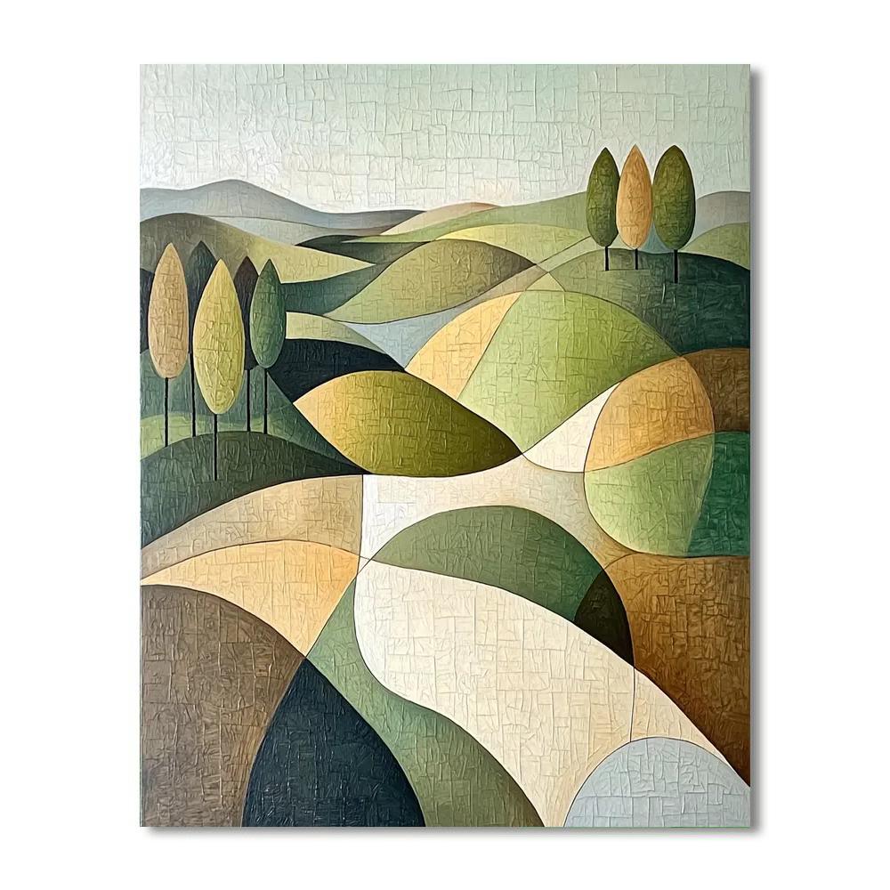 Paul Cézanne Inspired Organic Rhythms  Paint By Numbers Kits