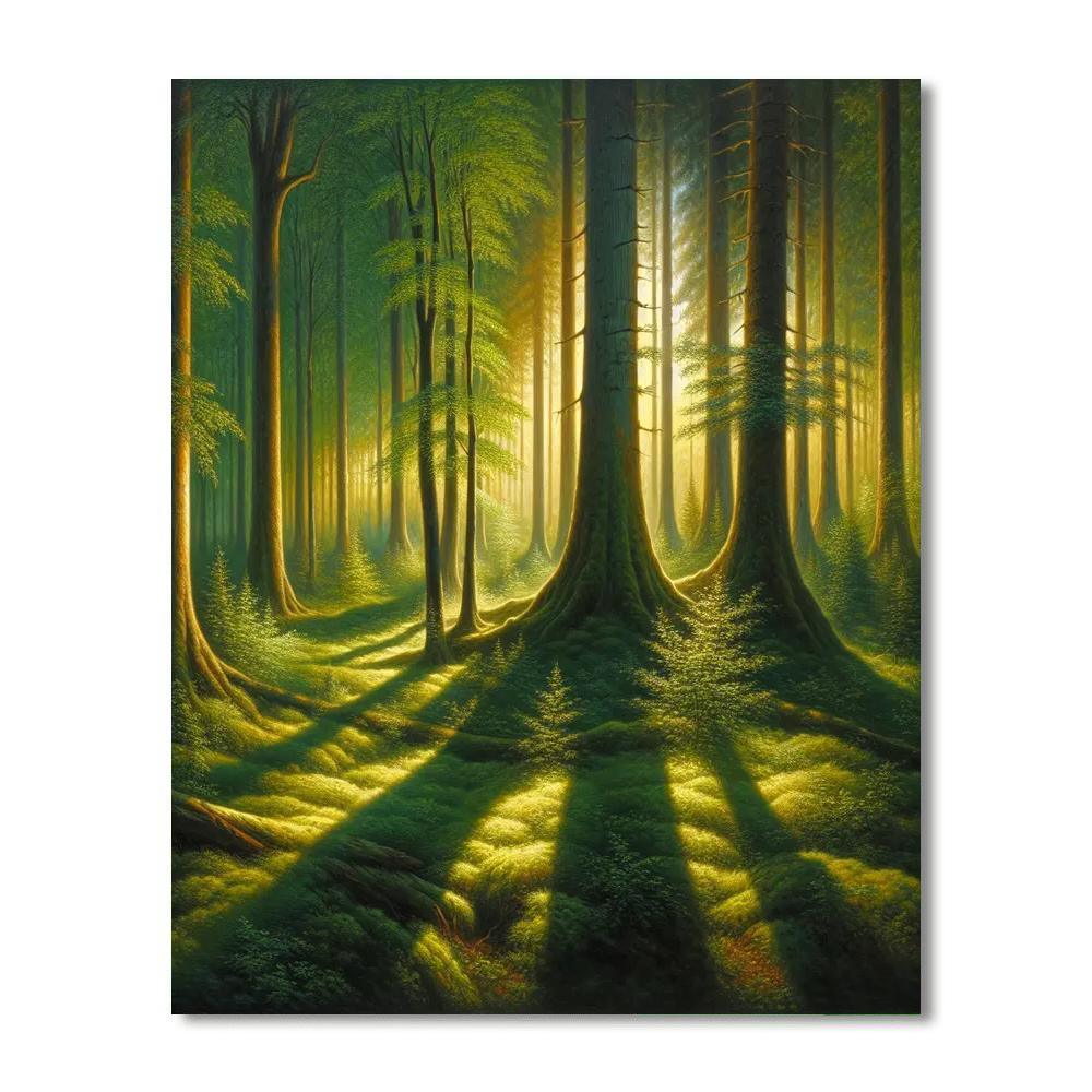 Enchanted Forest Light Painting By Numbers Kit