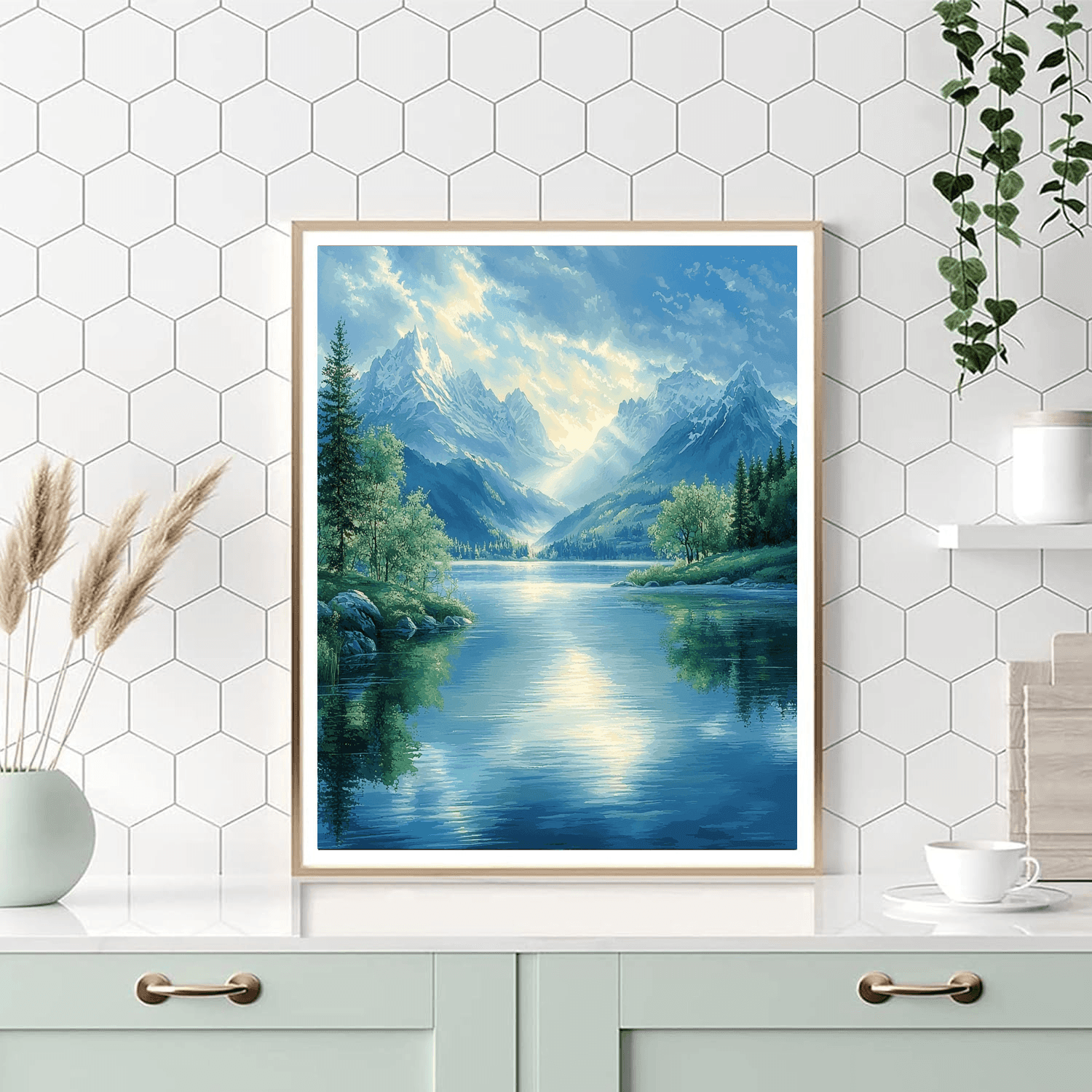 Thomas Kinkade Inspired Reflections Of Peace  Paint By Numbers Kits