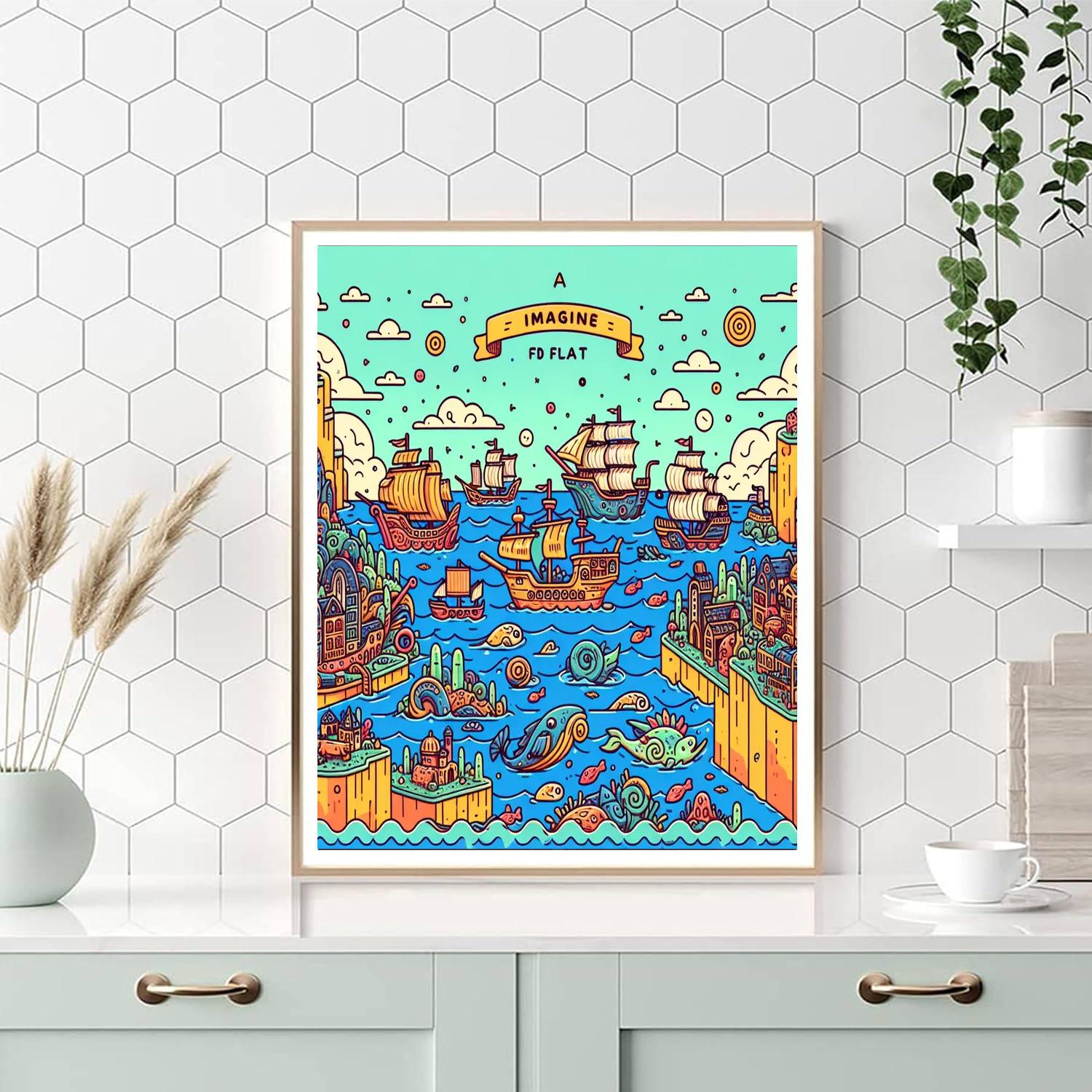 Fantasy World Cruise Paint By Number