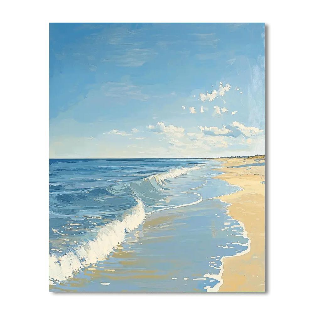 Winslow Homer Inspired Glimmering Shores  Paint By Color