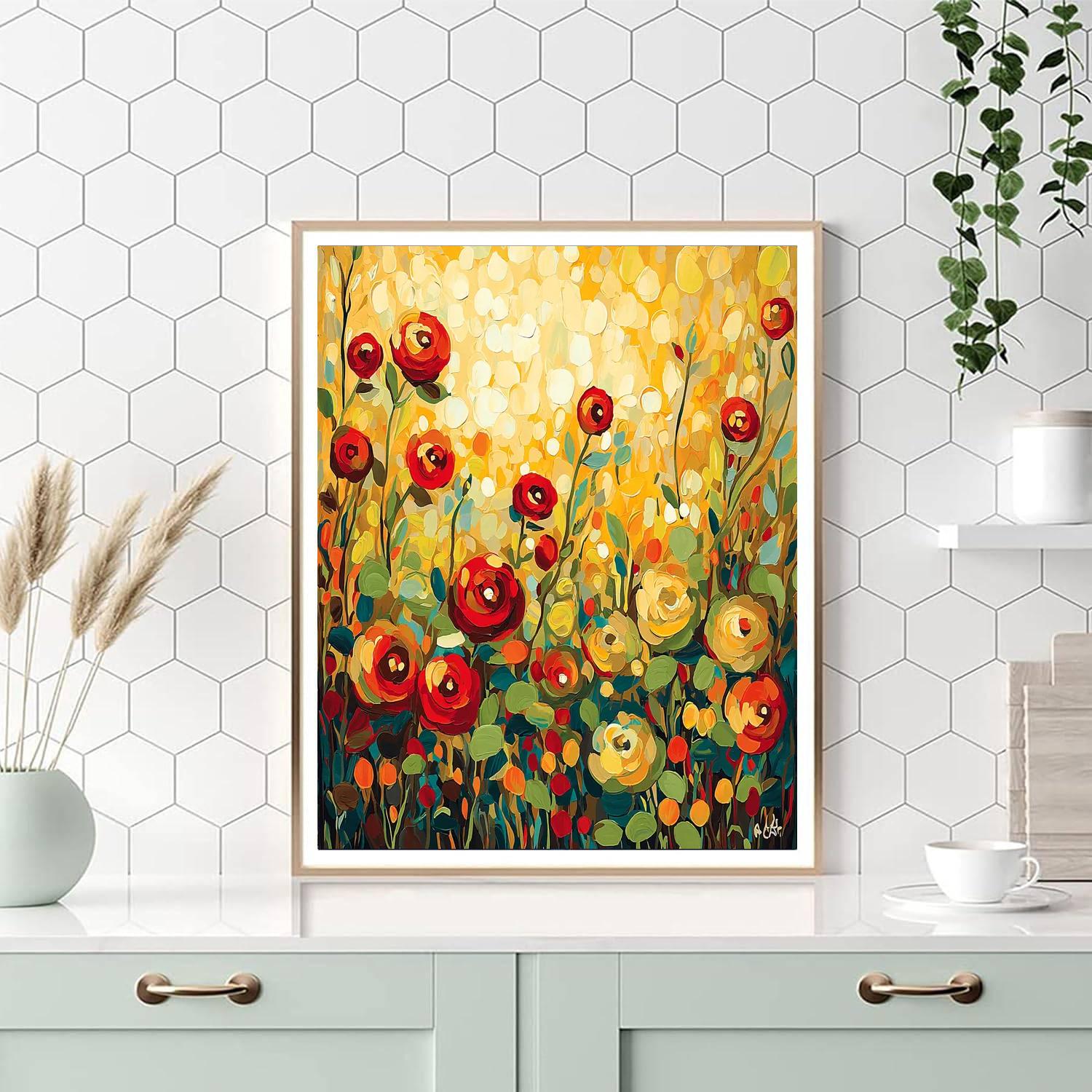 Frida Kahlo Inspired Soul Of The Sunlit Garden  Numbered Painting Kits