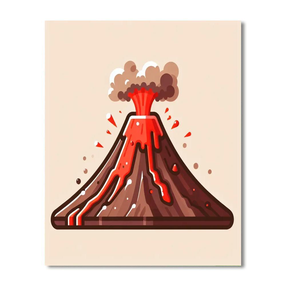 Volcano Valley Voyage Paint By Color