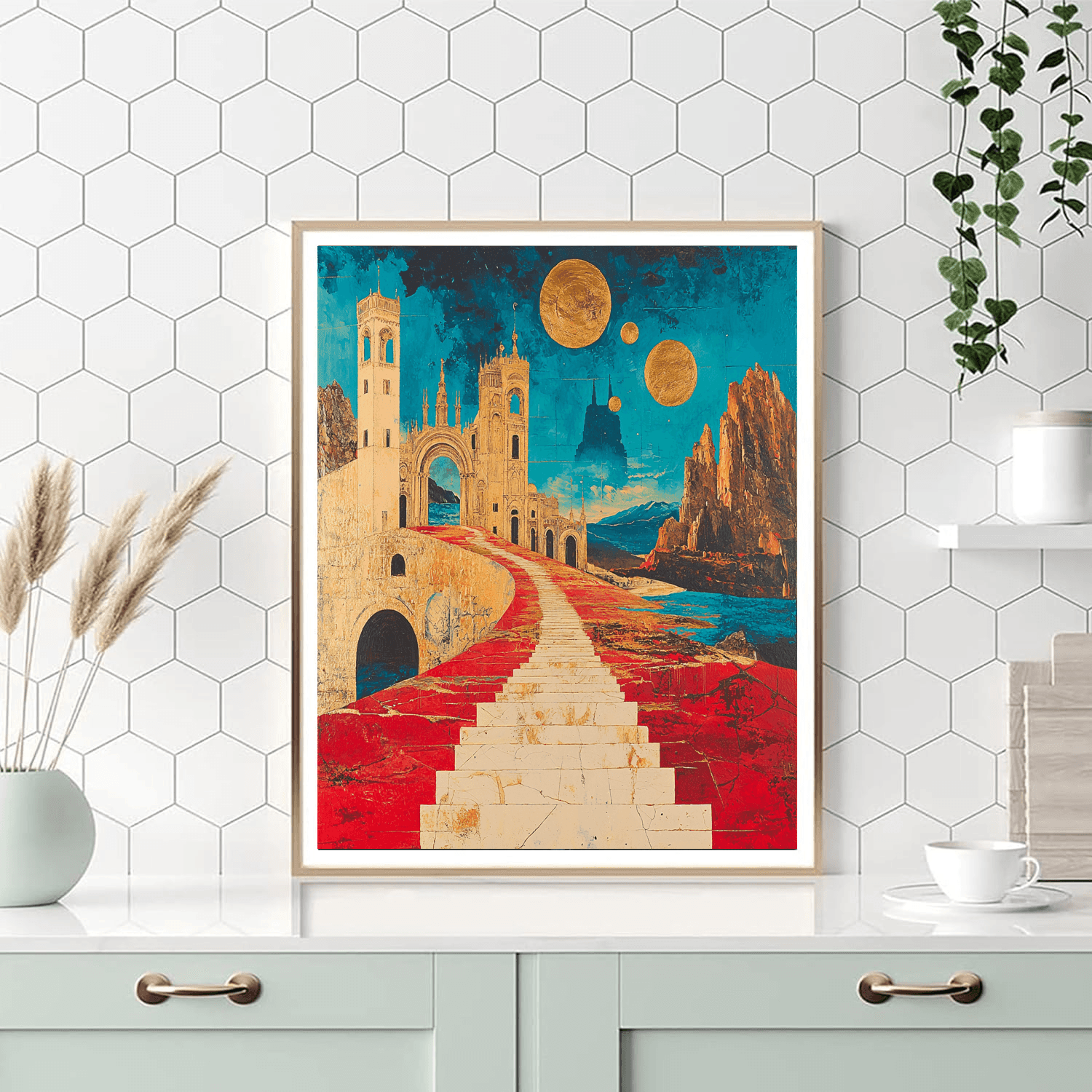 Salvador Dali Inspired Time Traveler's Adventure  Paint By Number