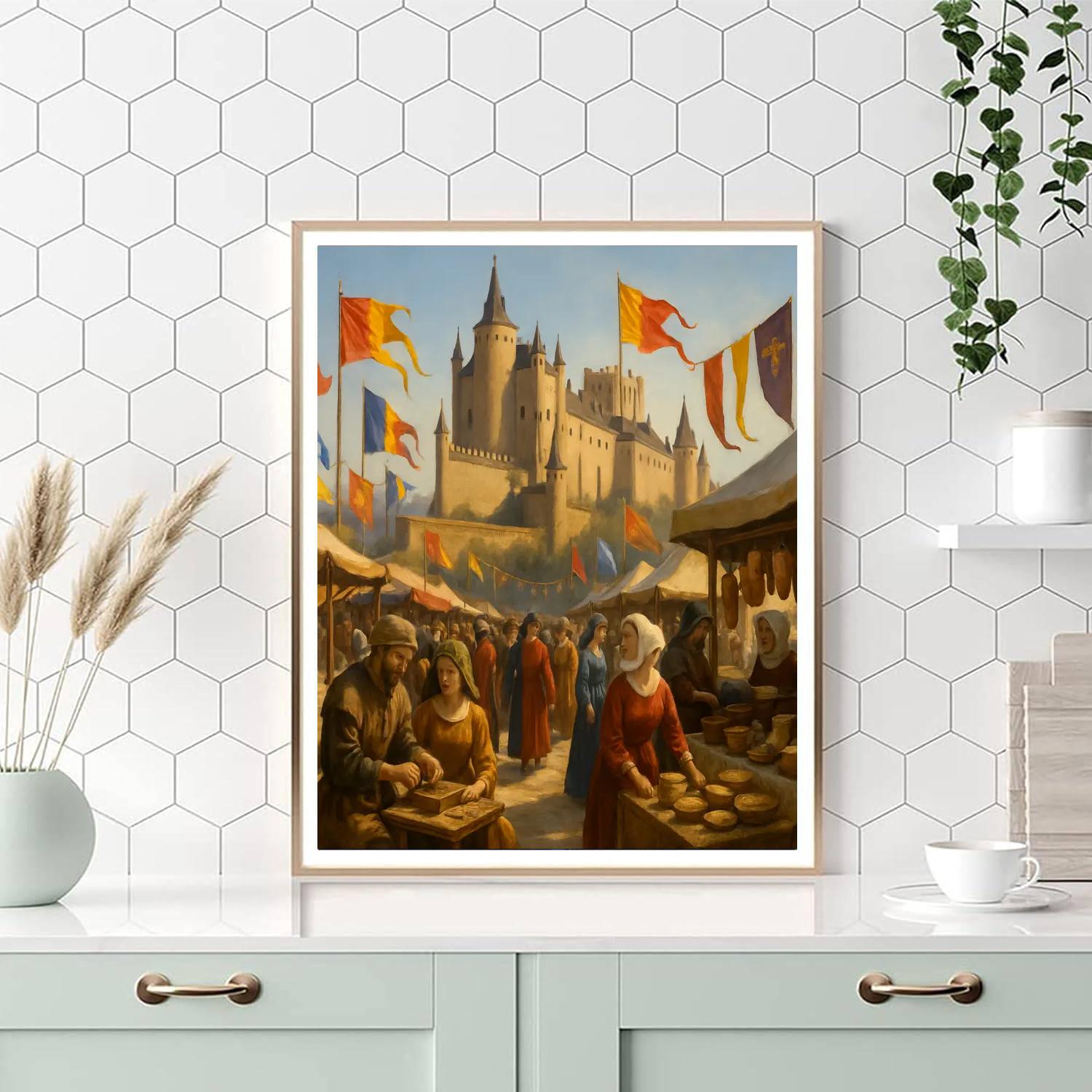 Alcázar Of Segovia Day - Spain DIY Paint By Numbers