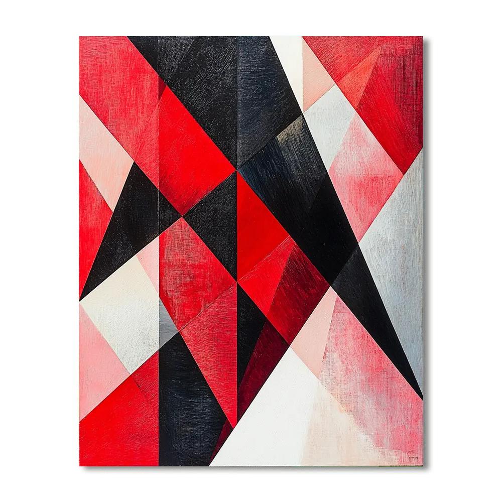 Kazimir Malevich Inspired Interlocking Dimensions  Painting Number Kit