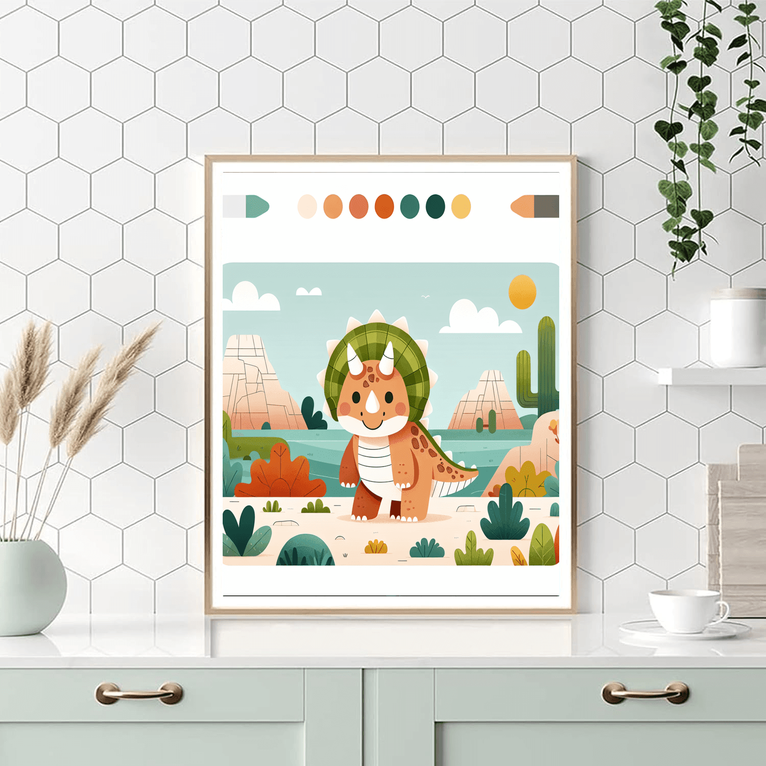 Dinosaurs Of The Past DIY Paint By Numbers