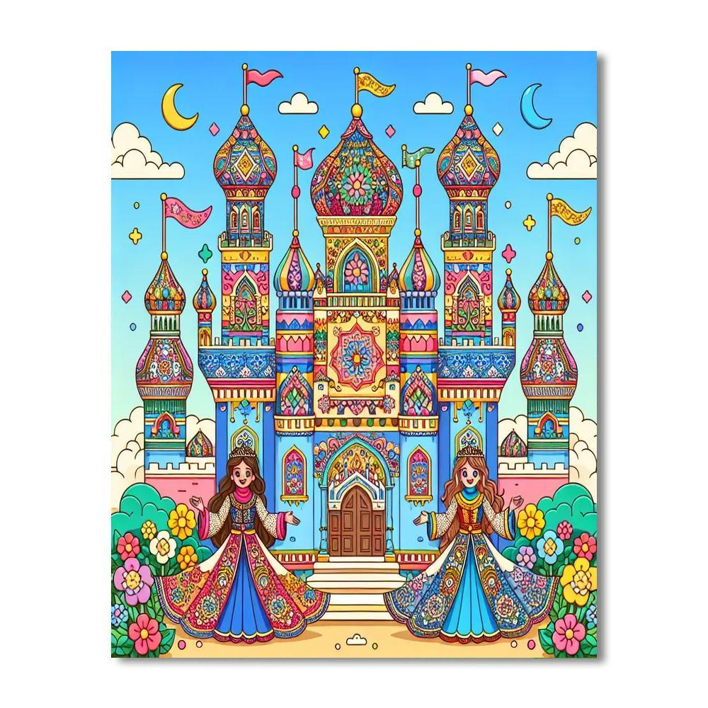 Dreamy Princess Castle Paint By Numbers Kits