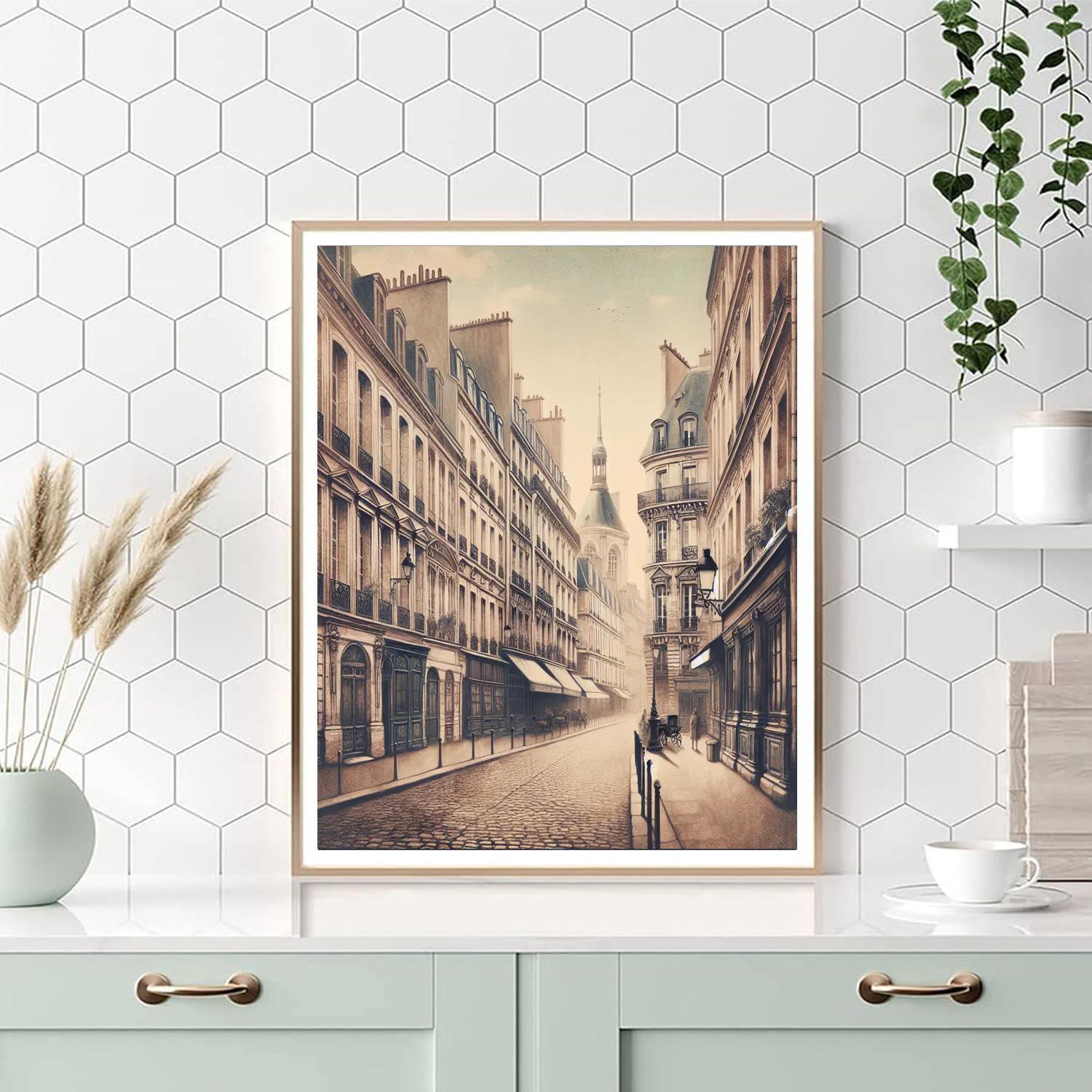 Vintage Parisian Elegance Paint By Numbers