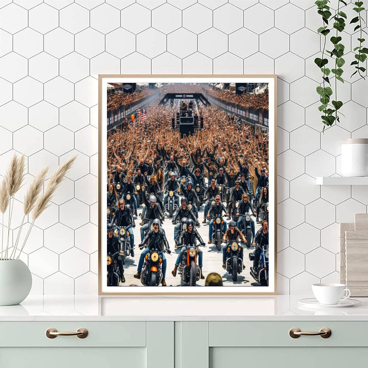 Harley Davidson 115th Anniversary Paint By Color