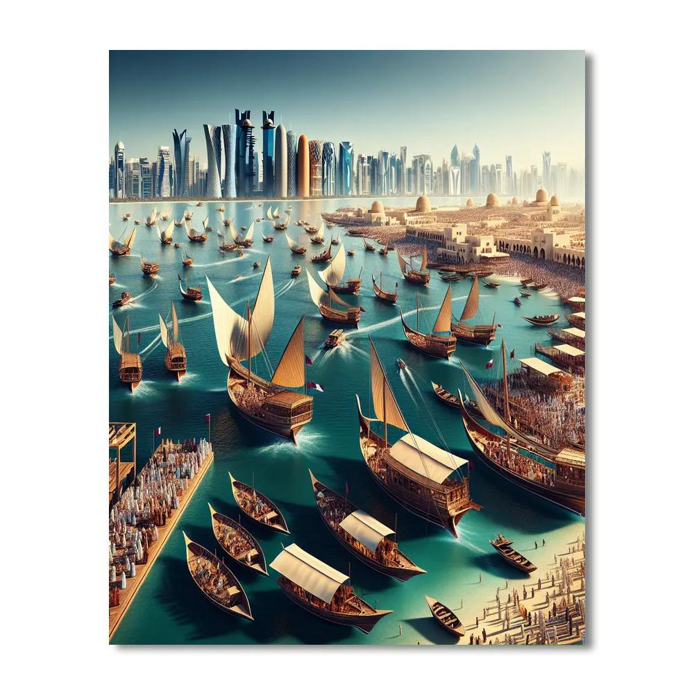 Dhow Festival - Doha Painting Number Kit