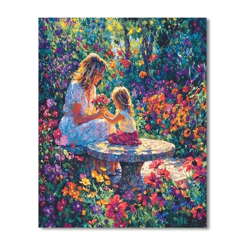 Cherished Memories In Bloom Number Painting