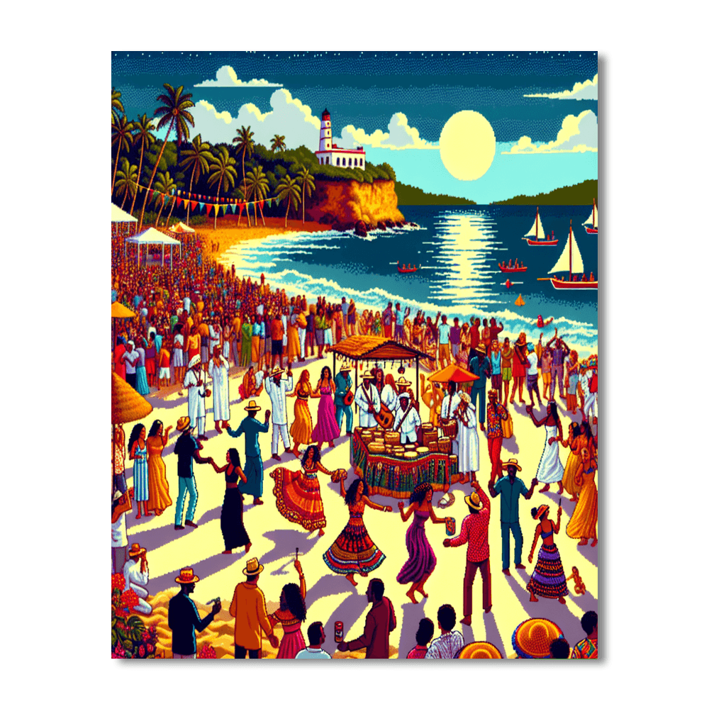 Día De San Juan - Puerto Rico Paint By Number