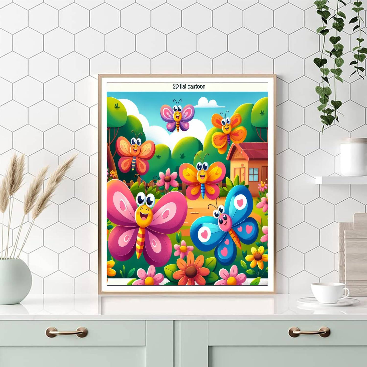 Charming Butterfly Dance Paint By Numbers Kits