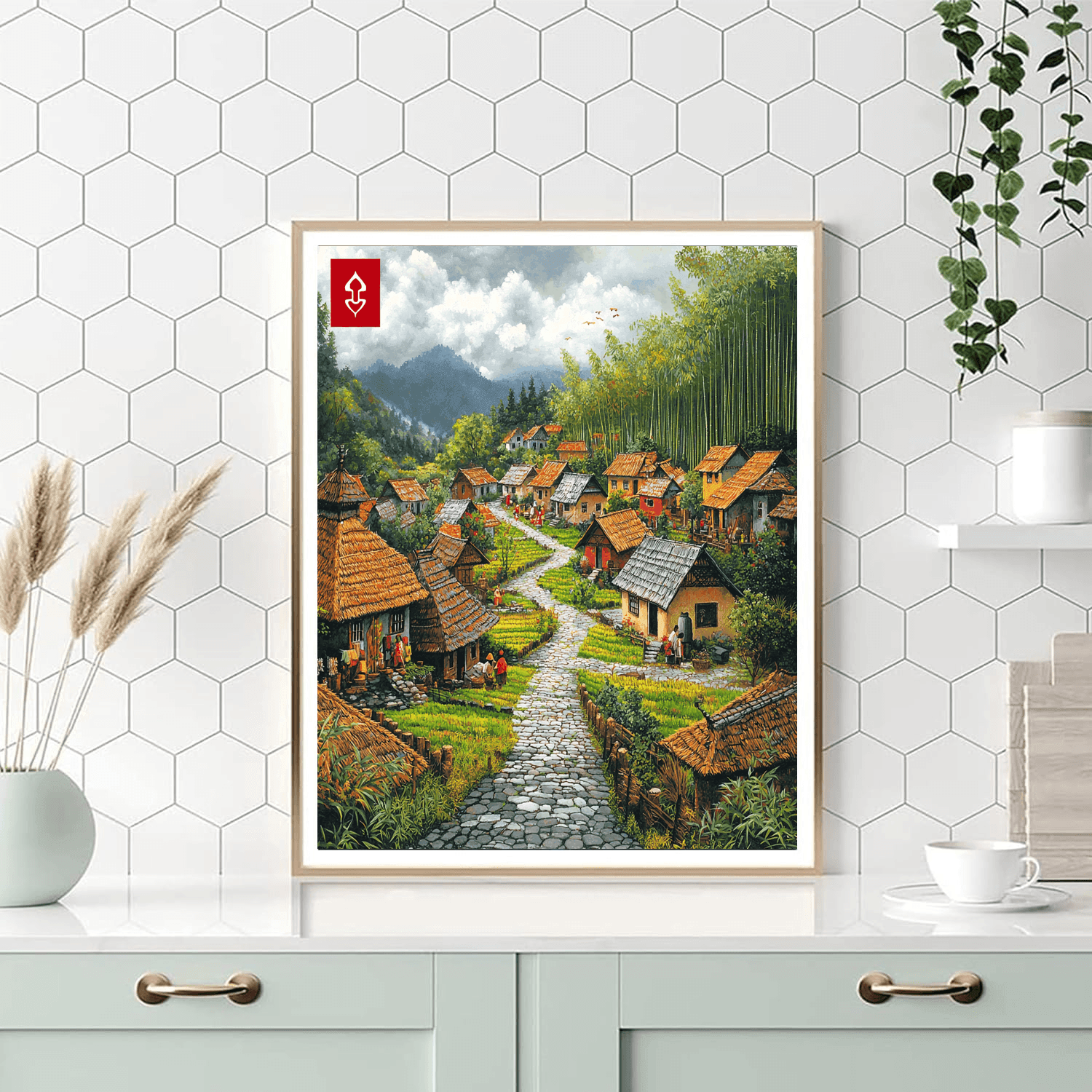 Penglipuran Village Paint By Numbers